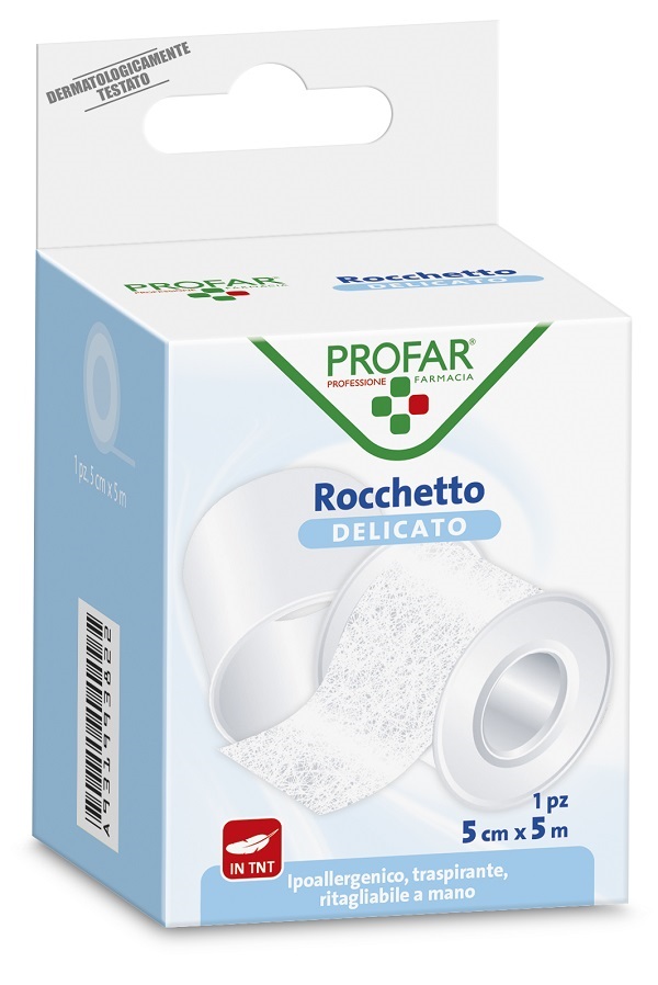 CEROTTO ROCCHETTO TESSUTO NON TESSUTO DELICATO CM 5X5 M PROFAR - farmaidea24.com