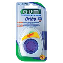 GUM ORTHO FLOSS FILO SPUGNOSO 50 PEZZI - farmaidea24.com