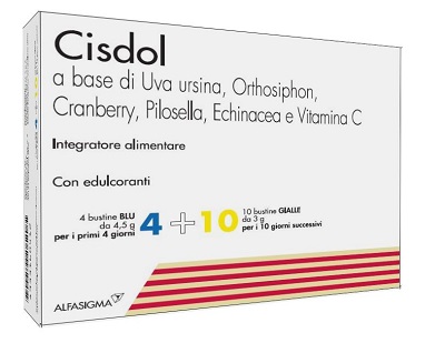 CISDOL 4 BUSTINE BLU DA 4,5 G + 10 BUSTINE GIALLE DA 3 G - farmaidea24.com