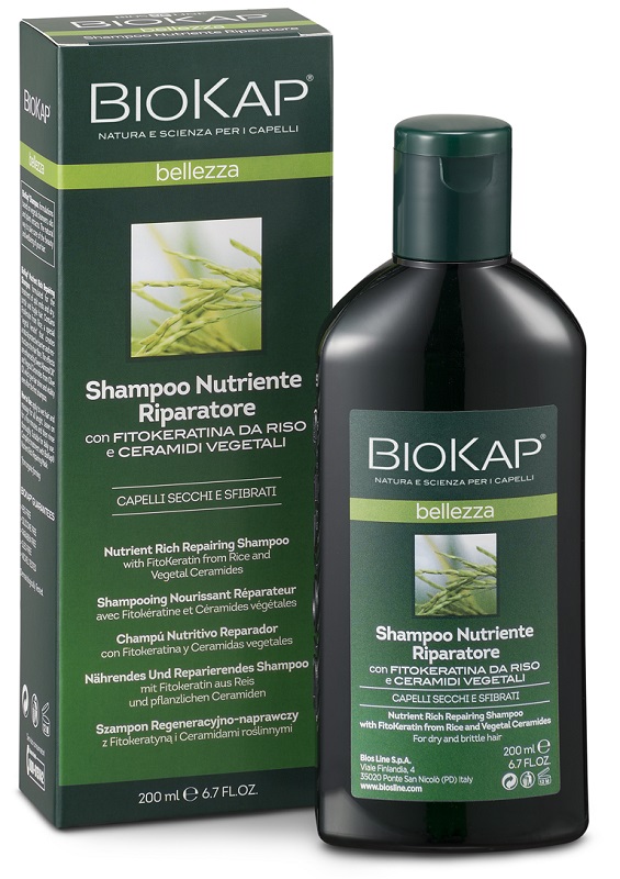 BIOKAP BELLEZZA SHAMPOO NUTRIENTE/RIPARATORE 200 ML BIOSLINE - farmaidea24.com