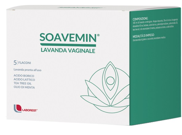 SOAVEMIN LAVANDA VAGINALE 5 FLACONI 100 ML - farmaidea24.com
