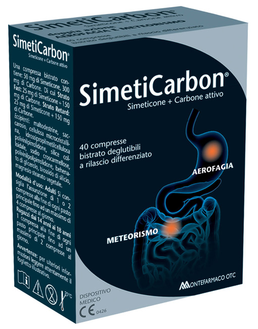 SIMETICARBON 40 COMPRESSE - farmaidea24.com