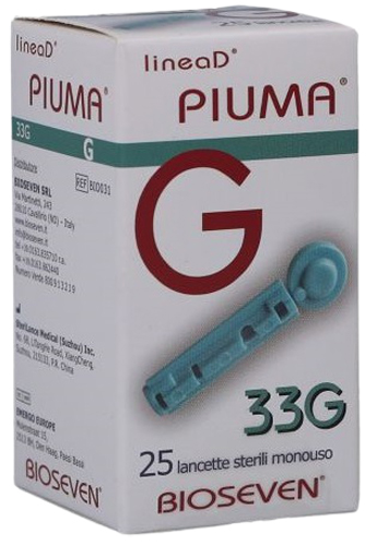 LANCETTE PUNGIDITO LINEA D PIUMA GAUGE 33 25 PEZZI - farmaidea24.com