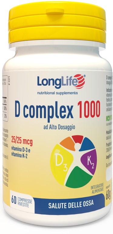 LONGLIFE D COMPLEX 1000 60 COMPRESSE - farmaidea24.com