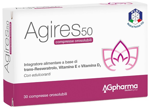 AGIRES 50 30 COMPRESSE OROSOLUBILI SCATOLA 5,4 G - farmaidea24.com