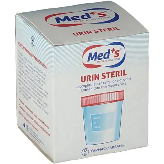 CONTENITORE MEDS URINA STERILE SOTTOVUOTO 120 ML - farmaidea24.com