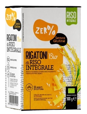 ZERO% GLUTINE RIGATONI DI RISO INTEGRALE SENZA GLUTINE BIO 500 G - farmaidea24.com