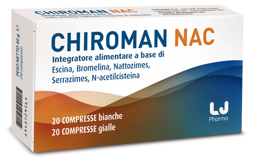 CHIROMAN NAC 20 COMPRESSE BIANCHE + 20 COMPRESSE GIALLE - farmaidea24.com