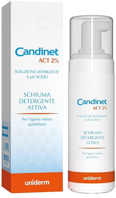 CANDINET ACT 2% SCHIUMA DETERGENTE ATTIVA 150 ML - farmaidea24.com