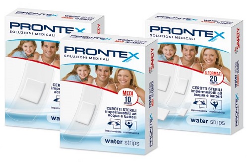 CEROTTO PRONTEX WATER STRIPS ASSORTITO 20 PEZZI - farmaidea24.com