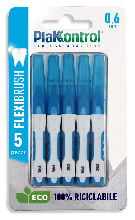 PLAKKONTROL SCOVOLINO INTERDENTALE FLEXI BRUSH06 BLISTER 5 PEZZI - farmaidea24.com
