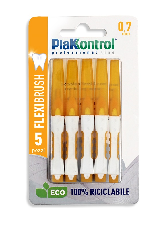 PLAKKONTROL SCOVOLINO INTERDENTALE FLEXI BRUSH07 BLISTER 5 PEZZI - farmaidea24.com