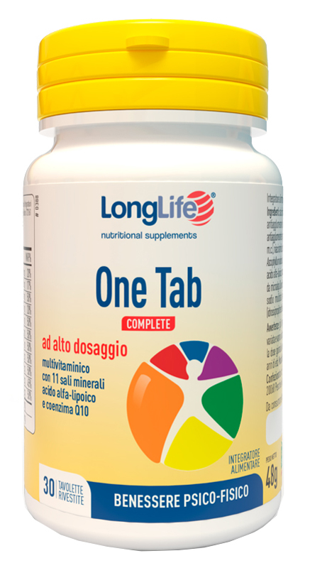 LONGLIFE ONE TAB COMPLETE 30 TAVOLETTE RIVESTITE - farmaidea24.com