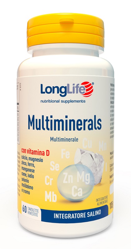 LONGLIFE MULTIMINERALS 60 TAVOLETTE RIVESTITE - farmaidea24.com
