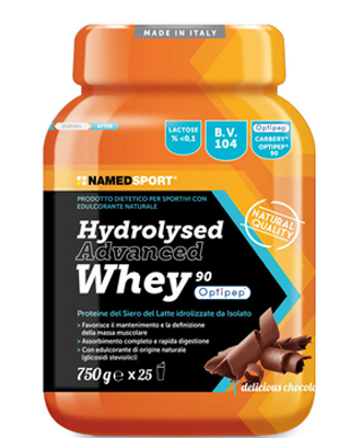 HYDROLYSED ADVANCED WHEY DELICIOUS CHOCOLATE BARATTOLO POLVERE ORALE 750 G - farmaidea24.com