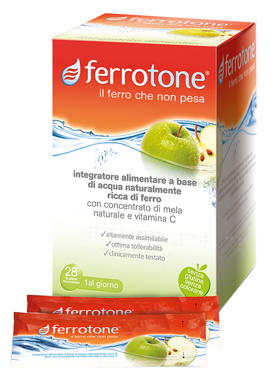 FERROTONE APPLE 28 SACCHETTI 25 ML - farmaidea24.com