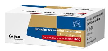 SIRINGA INSULINA USO VETERINARIO MSD-AH 30 SIRINGHE 40 UI/ML - farmaidea24.com