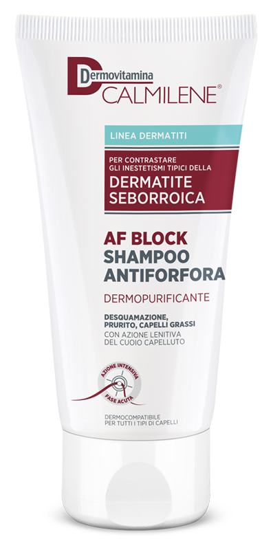 DERMOVITAMINA CALMILENE AF BLOCK SHAMPOO ANTIFORFORA DERMOPURIFICANTE DERMATITE SEBORROICA 200 ML - farmaidea24.com
