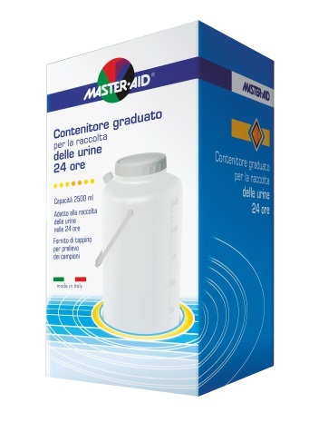 CONTENITORE RACCOLTA URINA MASTER-AID 24 H 2500 ML - farmaidea24.com