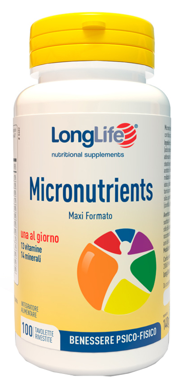 LONGLIFE MICRONUTRIENTS 100 TAVOLETTE RIVESTITE - farmaidea24.com