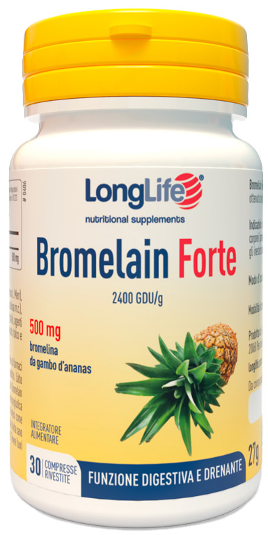 LONGLIFE BROMELAIN FORTE 30 COMPRESSE - farmaidea24.com