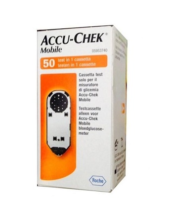 STRISCE MISURAZIONE GLICEMIA ACCU-CHEK MOBILE 50 TEST MIC 2 - farmaidea24.com