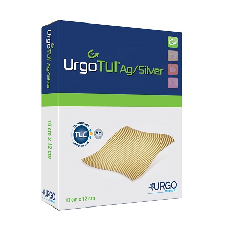 MEDICAZIONE STERILE URGOTUL AG/SILVER 15X15 CM 5 PEZZI - farmaidea24.com