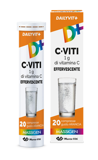 MASSIGEN VITAMINA C 1G EFFERVESCENTE 20 COMPRESSE - farmaidea24.com