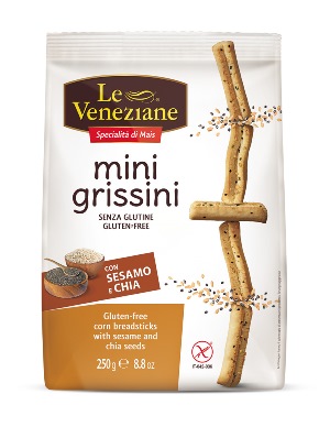 LE VENEZIANE MINI GRISSINI SESAMO E CHIA 250 G - farmaidea24.com