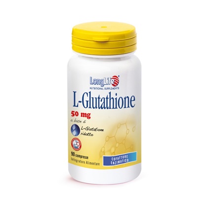 LONGLIFE L-GLUTATHIONE 50 MG 90 COMPRESSE - farmaidea24.com