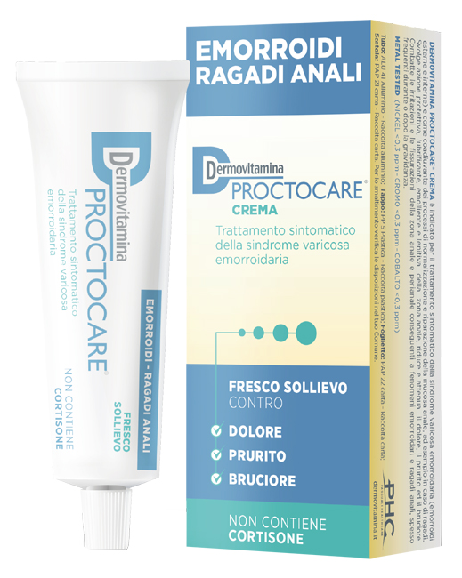 DERMOVITAMINA PROCTOCARE CREMA EMORROIDI RAGADI ANALI 30 ML CON CANNULA - farmaidea24.com