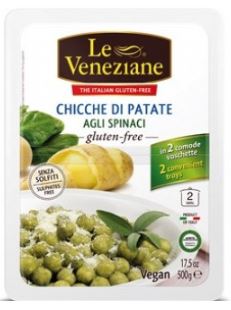 LE VENEZIANE CHICCHE DI PATATE AGLI SPINACI 500 G - farmaidea24.com