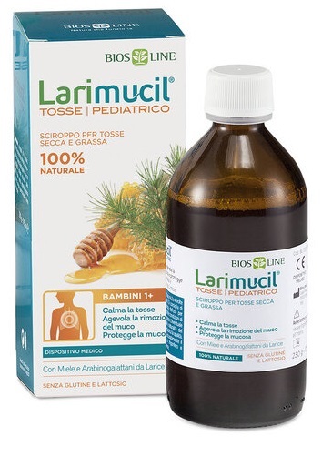 LARIMUCIL TOSSE PEDIATRICO 1+ SCIROPPO 175 ML CE 0426 230 G - farmaidea24.com