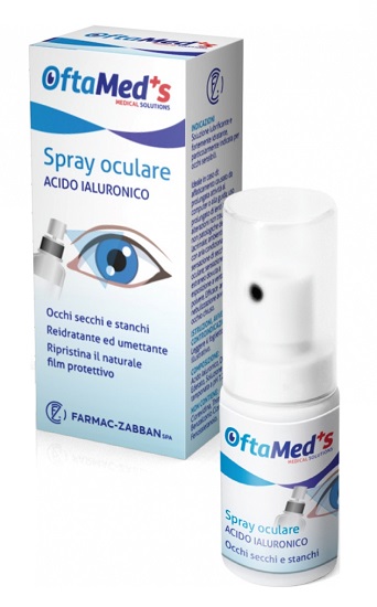 OFTAMED'S SPRAY CULARE OCCHI SECCHI E STANCHI ACIDO IALURONICO 10 ML - farmaidea24.com