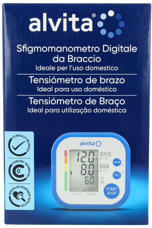 SFIGMOMANOMETRO DIGITALE DA BRACCIO ALVITA - farmaidea24.com