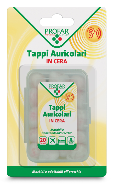 TAPPI AURICOLARI IN CERA 20 PEZZI PROFAR - farmaidea24.com