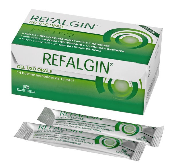 REFALGIN GEL OROSOLUBILE ANTIREFLUSSO 14 BUSTINE 15 ML - farmaidea24.com
