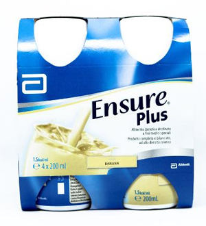 ENSURE PLUS BANANA 4 BOTTIGLIE DA 200 ML - farmaidea24.com