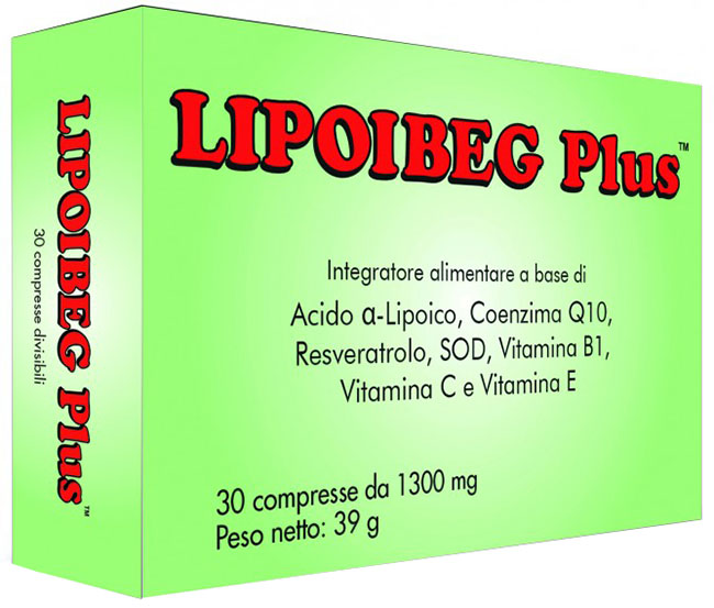 LIPOIBEG PLUS 30 COMPRESSE DA 1300 MG - farmaidea24.com