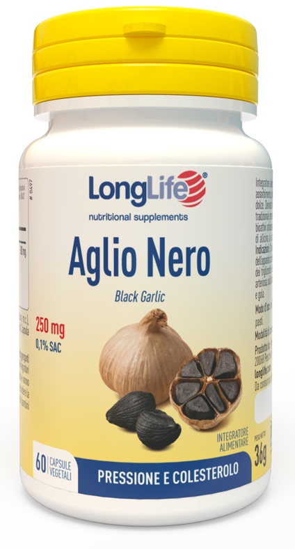 LONGLIFE AGLIO NERO 60 CAPSULE VEGETALI - farmaidea24.com