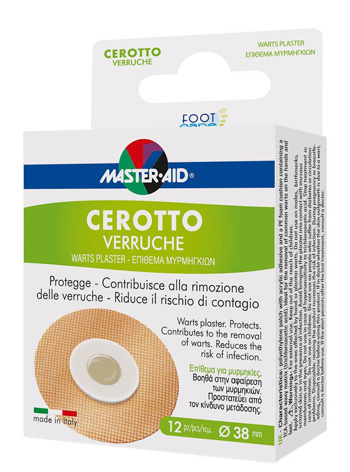 CEROTTO VERRUCHE MASTER-AID FOOTCARE 38 MM 12 PEZZI E3 - farmaidea24.com