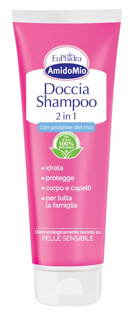 EUPHIDRA AMIDOMIO DOCCIA SHAMPOO 2 IN 1 250 ML - farmaidea24.com