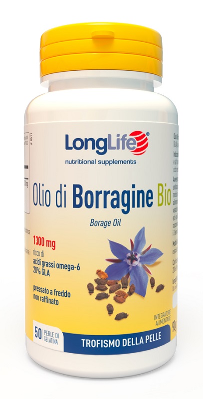 LONGLIFE OLIO BORRAGINE BIO 50 PERLE IN GELATINA - farmaidea24.com
