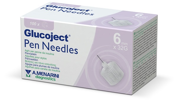 AGO PER PENNA DA INSULINA GLUCOJECT 6 MM GAUGE 32 100 PEZZI - farmaidea24.com