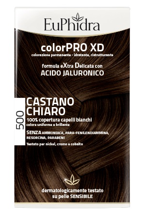 EUPHIDRA COLORPRO XD 500 CAST CHIARO GEL COLORANTE CAPELLI IN FLACONE + ATTIVANTE + BALSAMO + GUANTI - farmaidea24.com