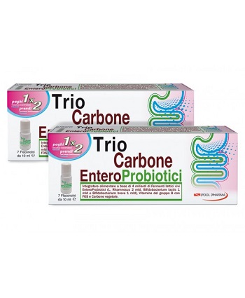 TRIOCARBONE ENTEROPROBIOTICI 7 FLACONCINI X 10 ML - farmaidea24.com