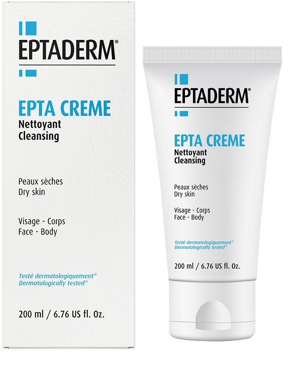 EPTADERM EPTA CREME DETERGENTE PELLI SECCHE VISO CORPO 200 ML - farmaidea24.com