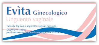 EVITA GINECOLOG UNGUENTO VAGINALE TUBO DA 30 G + 6 APPLICATORI VAGINALI MONOUSO - farmaidea24.com