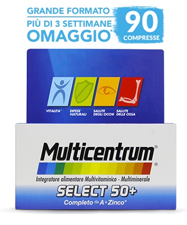 MULTICENTRUM SELECT 50+ 90 COMPRESSE - farmaidea24.com