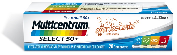 MULTICENTRUM SELECT EFFERVESCENTE 20 COMPRESSE - farmaidea24.com